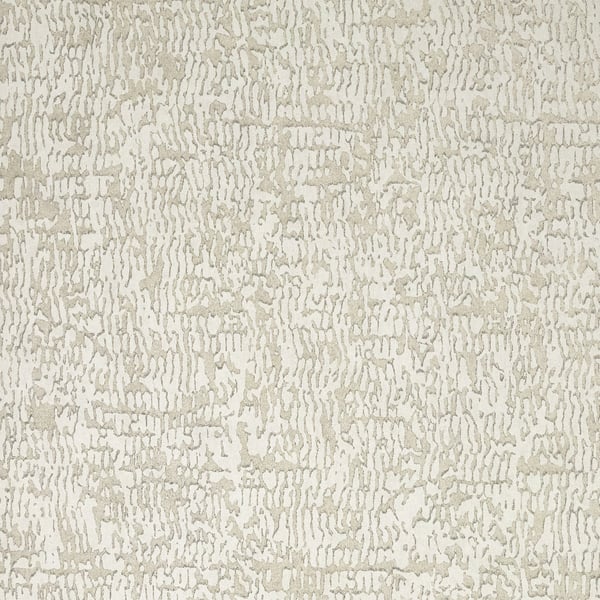 Beige textured wallpaper with irregular cream-taupe pattern; linen-like weave.