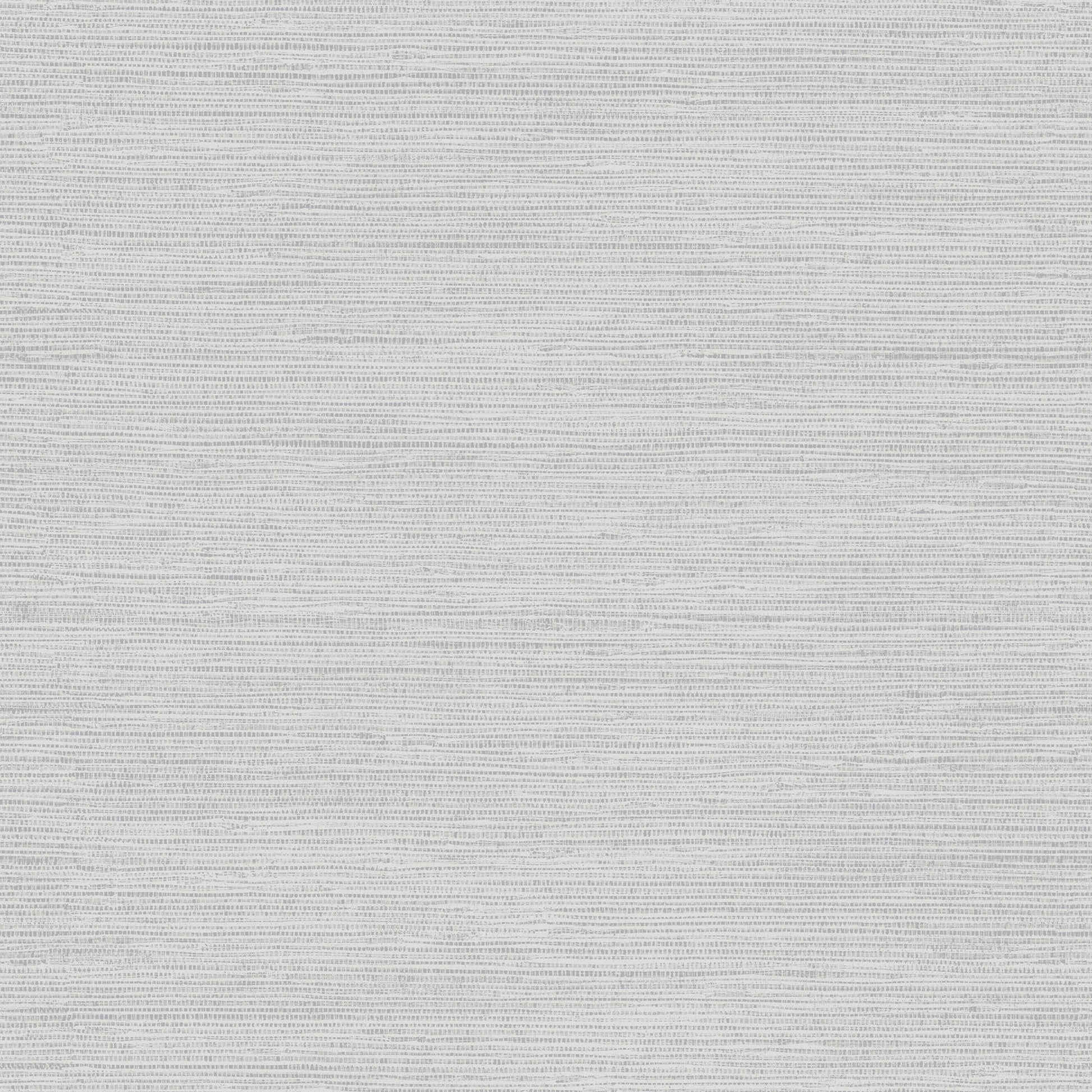 Light gray non-woven wallpaper with a linen-like texture and subtle horizontal stripes