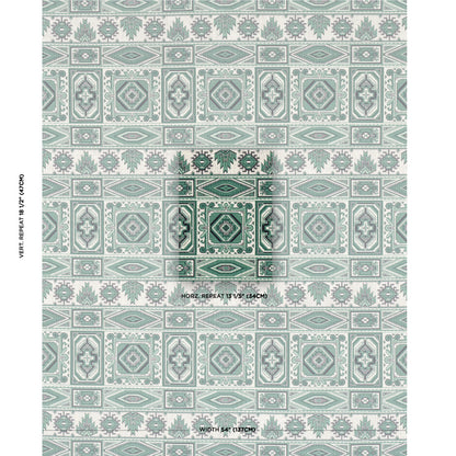 SCHUMACHER FABRIC  CUT & PATTERNED VELVETS CROWLEY ????????????????????PINGL????????????????????   GREEN   - 81331