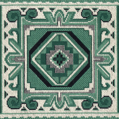 SCHUMACHER FABRIC  CUT & PATTERNED VELVETS CROWLEY ????????????????????PINGL????????????????????   GREEN   - 81331
