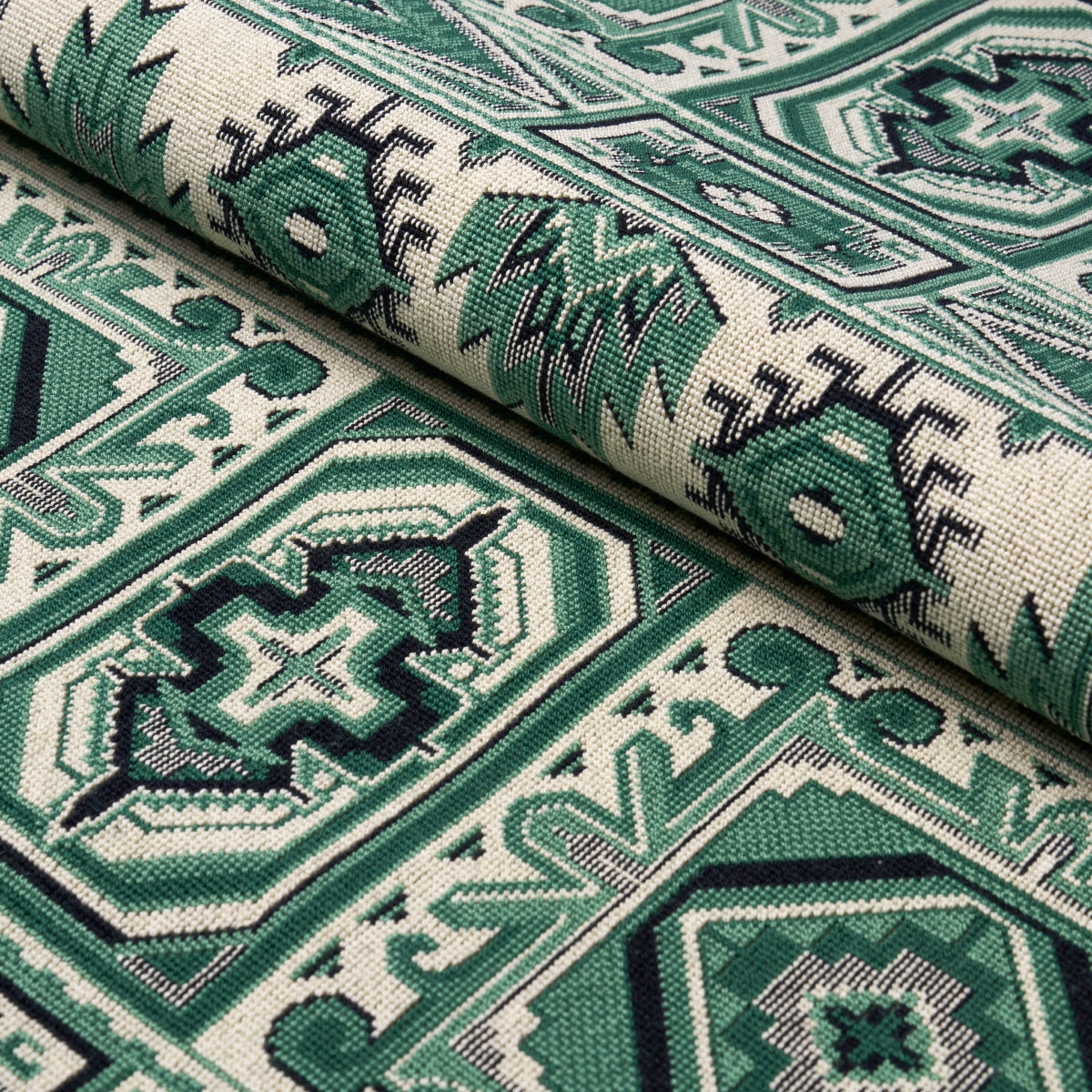 SCHUMACHER FABRIC  CUT & PATTERNED VELVETS CROWLEY ????????????????????PINGL????????????????????   GREEN   - 81331
