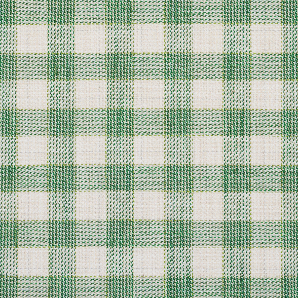 SCHUMACHER FABRIC  EASY ELEMENTS MARTINA PLAID INDOOR/OUTDOOR   GREEN   - 81411