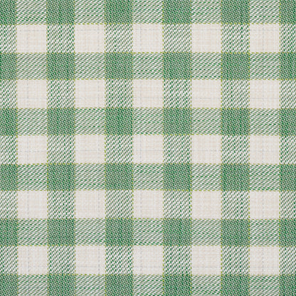 SCHUMACHER FABRIC  EASY ELEMENTS MARTINA PLAID INDOOR/OUTDOOR   GREEN   - 81411