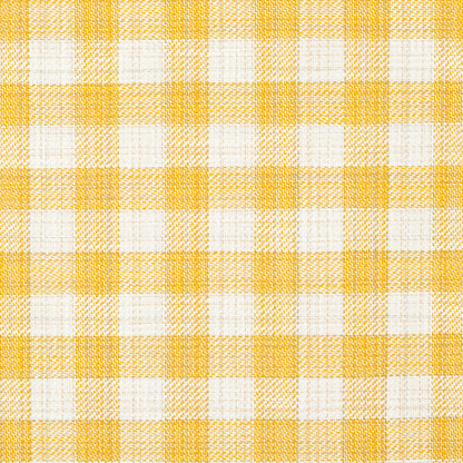 SCHUMACHER FABRIC  EASY ELEMENTS MARTINA PLAID INDOOR/OUTDOOR   YELLOW   - 81413