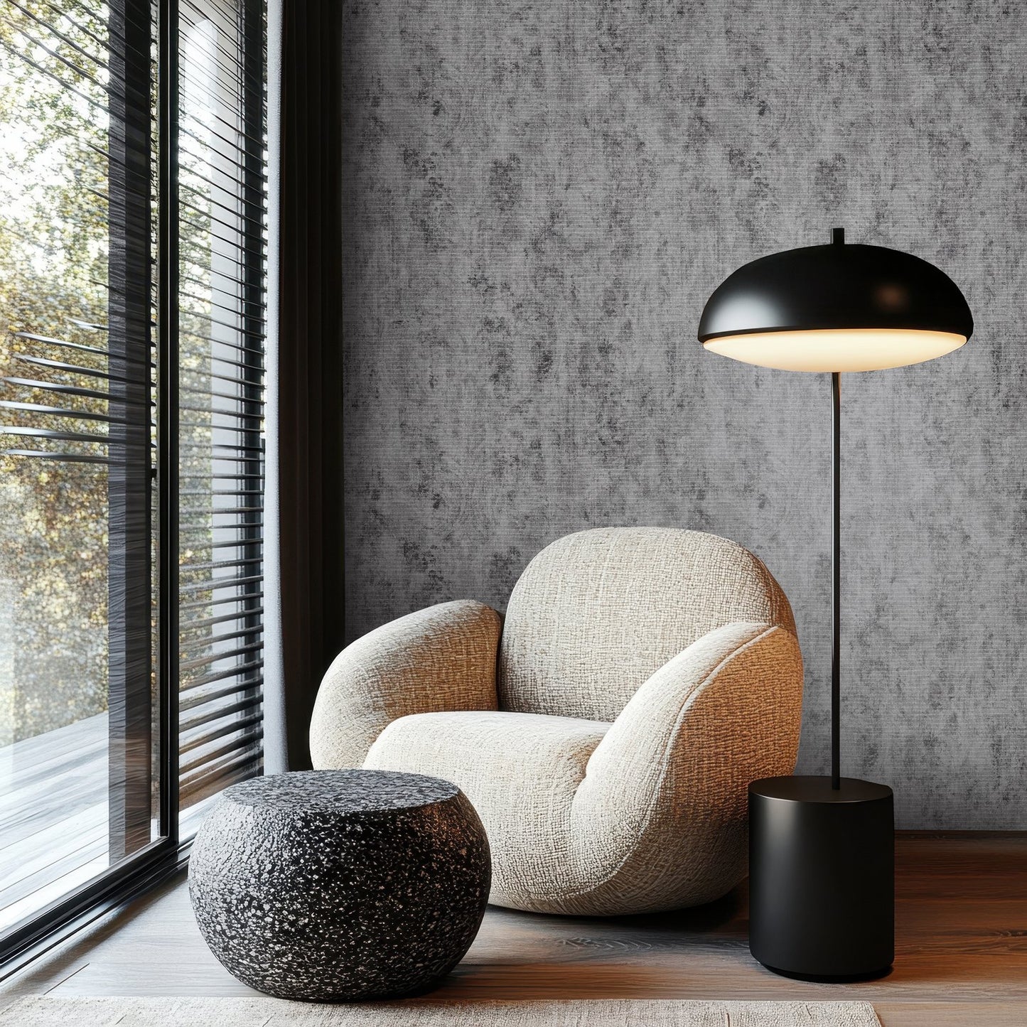 GALERIE WALLCOVERINGS CERRA FLEUR   Blue Textured  - 81425