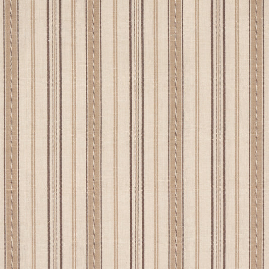 SCHUMACHER  WILLIAMSBURG LIGHTFOOT STRIPE PATTERN WOVENS PATTERN WOVENS COFFEE   - 81441