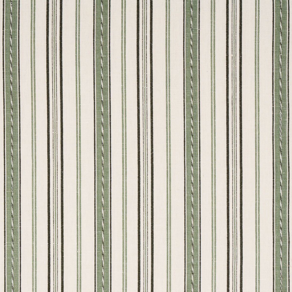 SCHUMACHER  WILLIAMSBURG LIGHTFOOT STRIPE PATTERN WOVENS PATTERN WOVENS MOSS   - 81442
