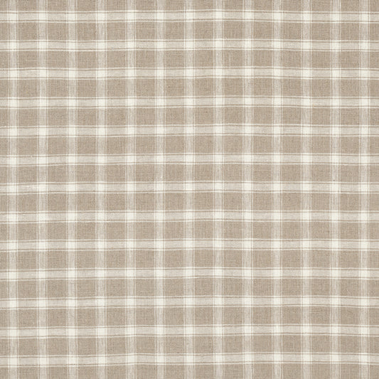 SCHUMACHER  A COUNTRY LIFE CRAWFORD LINEN CHECK PATTERN WOVENS PATTERN WOVENS FLAX   - 81453