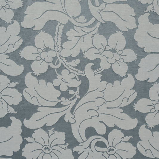 SCHUMACHER  WILLIAMSBURG DANDRIDGE DAMASK PATTERN WOVENS PATTERN WOVENS PALACE SLATE   - 81462