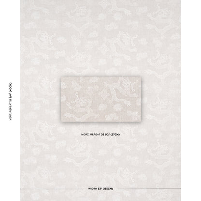 Light beige damask wallpaper with subtle ivory pattern; center swatch shows sample, neutral decor.