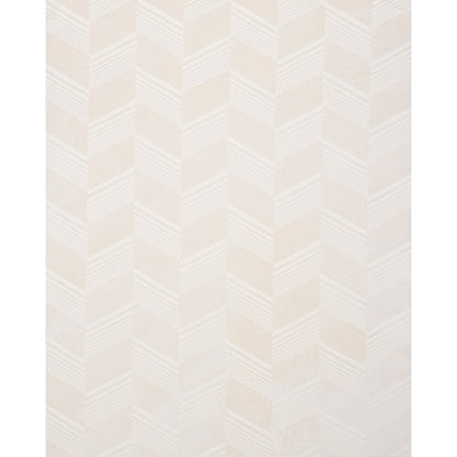 Beige and ivory chevron velvet fabric with a subtle textured zigzag pattern.
