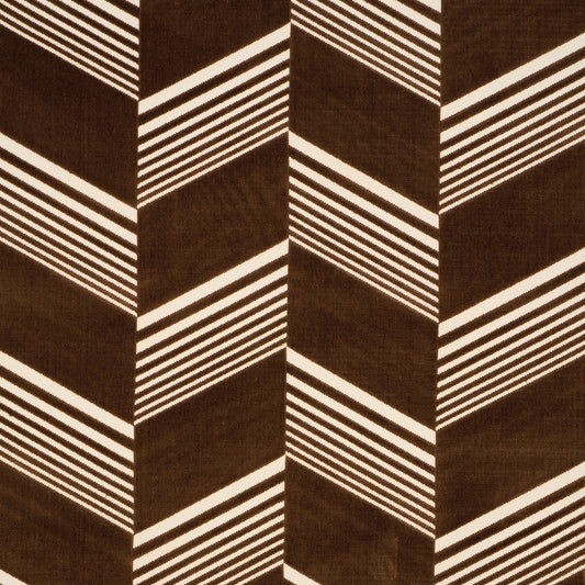 SCHUMACHER  CUT & PATTERNED VELVETS JESSIE CUT VELVET WOVEN WOVEN SABLE   - 81575