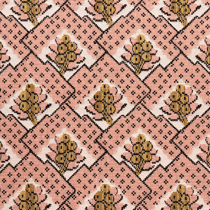 SCHUMACHER  WILLIAMSBURG BLAIR SILK ??PINGL?? WOVEN WOVEN WYTHE ROSE   - 81600