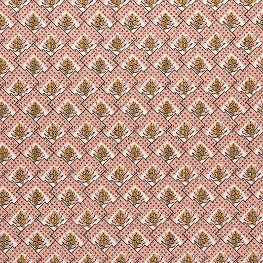 SCHUMACHER  WILLIAMSBURG BLAIR SILK ??PINGL?? WOVEN WOVEN WYTHE ROSE   - 81600