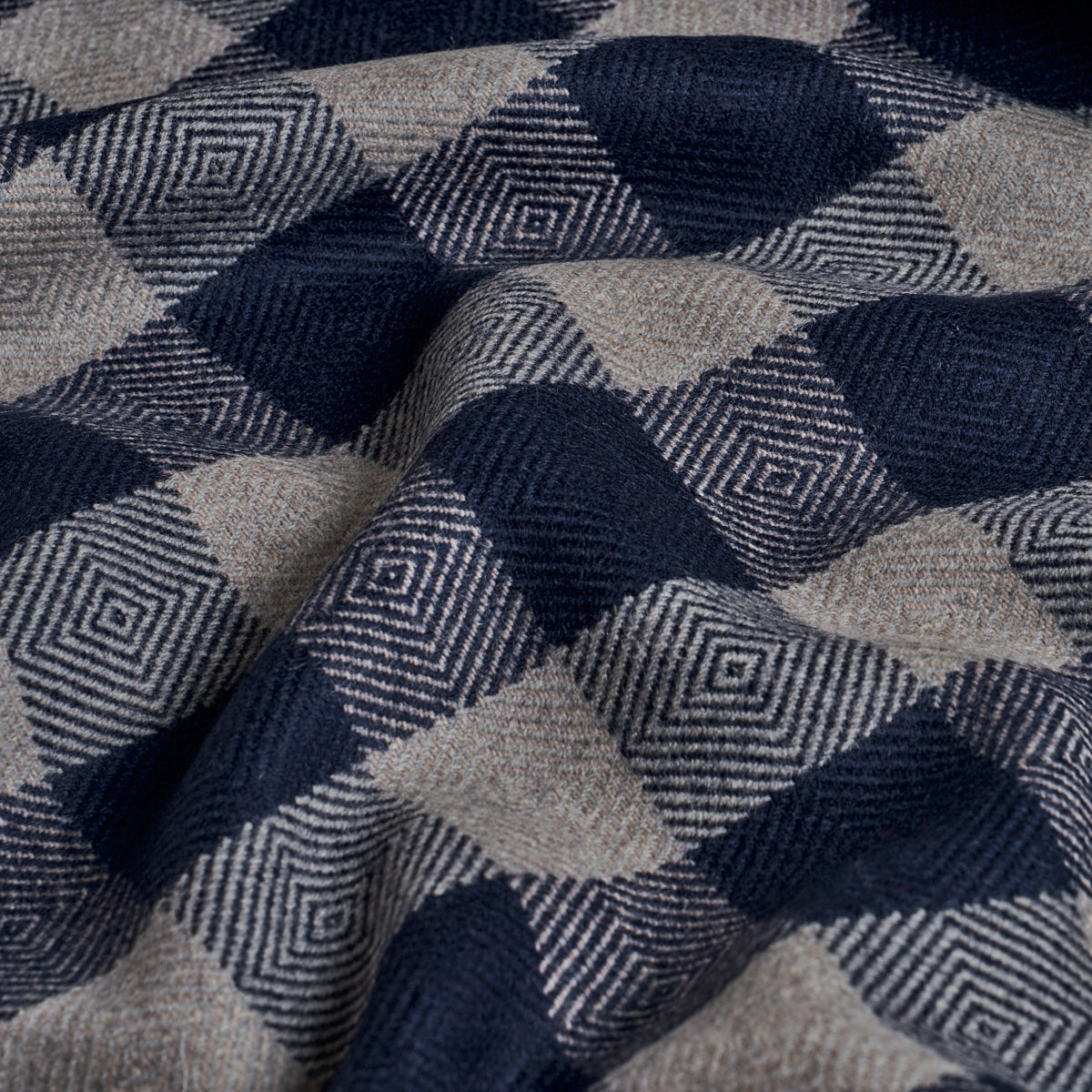 SCHUMACHER  A COUNTRY LIFE GALT WOOL CHECK   Indigo   - 81615
