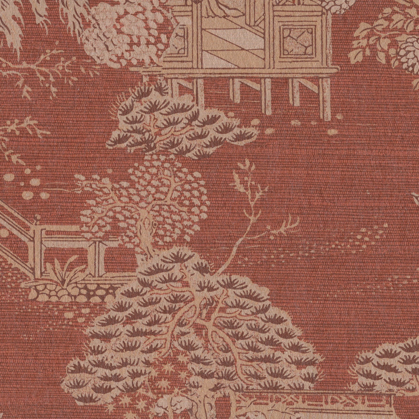 JF Fabrics -Wallpaper 8164 47 Wallpaper Rust, Russet, Maroon  Non-woven - 8902547 W9071