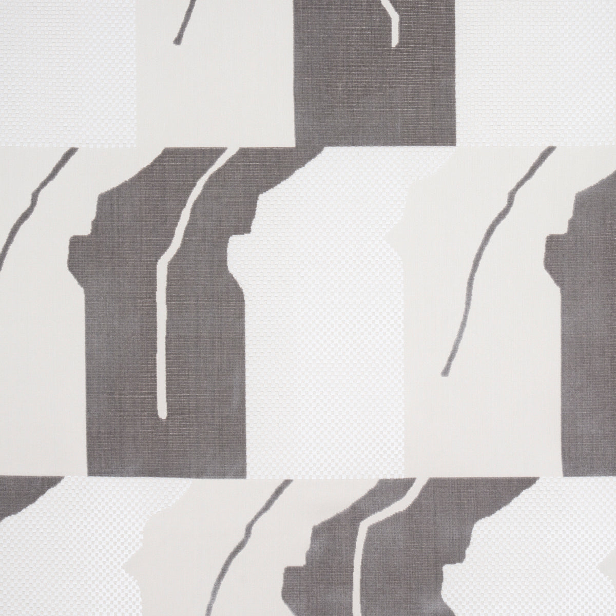 SCHUMACHER  CUT & PATTERNED VELVETS GUSTAVIAN DANCE VELVET VELVETS,CUT VELVET VELVETS,CUT VELVET GREY   - 81801