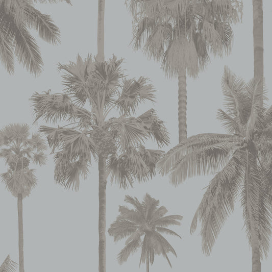 JF Fabrics -Wallpaper 8180 62 Wallpaper Light Blue, Taupe, Steel, Grey  Non-Woven - 8901662 W9091