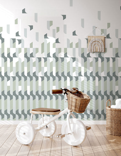 Veer Decor Alma Pack 1 & 2 in Gray Wall Mural Patterns Mural Gray  Mural - 8184-BDL-AB4