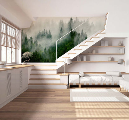 Veer Decor Boreal Pack 1 & 2 in Green Wall Mural Nature Mural Green  Mural - 8184-BDL-AF