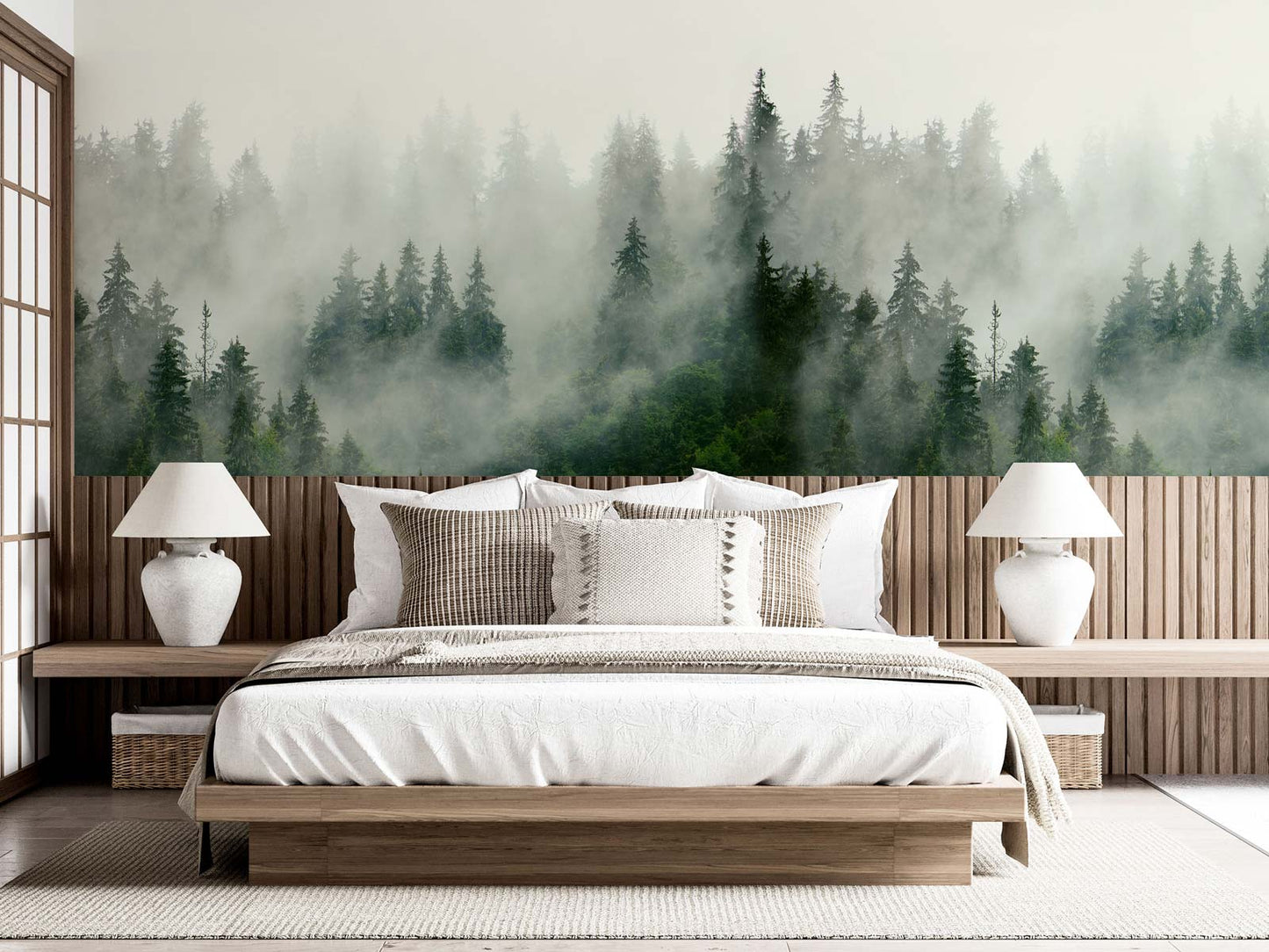 Veer Decor Boreal Pack 1 & 2 in Green Wall Mural Nature Mural Green  Mural - 8184-BDL-AF
