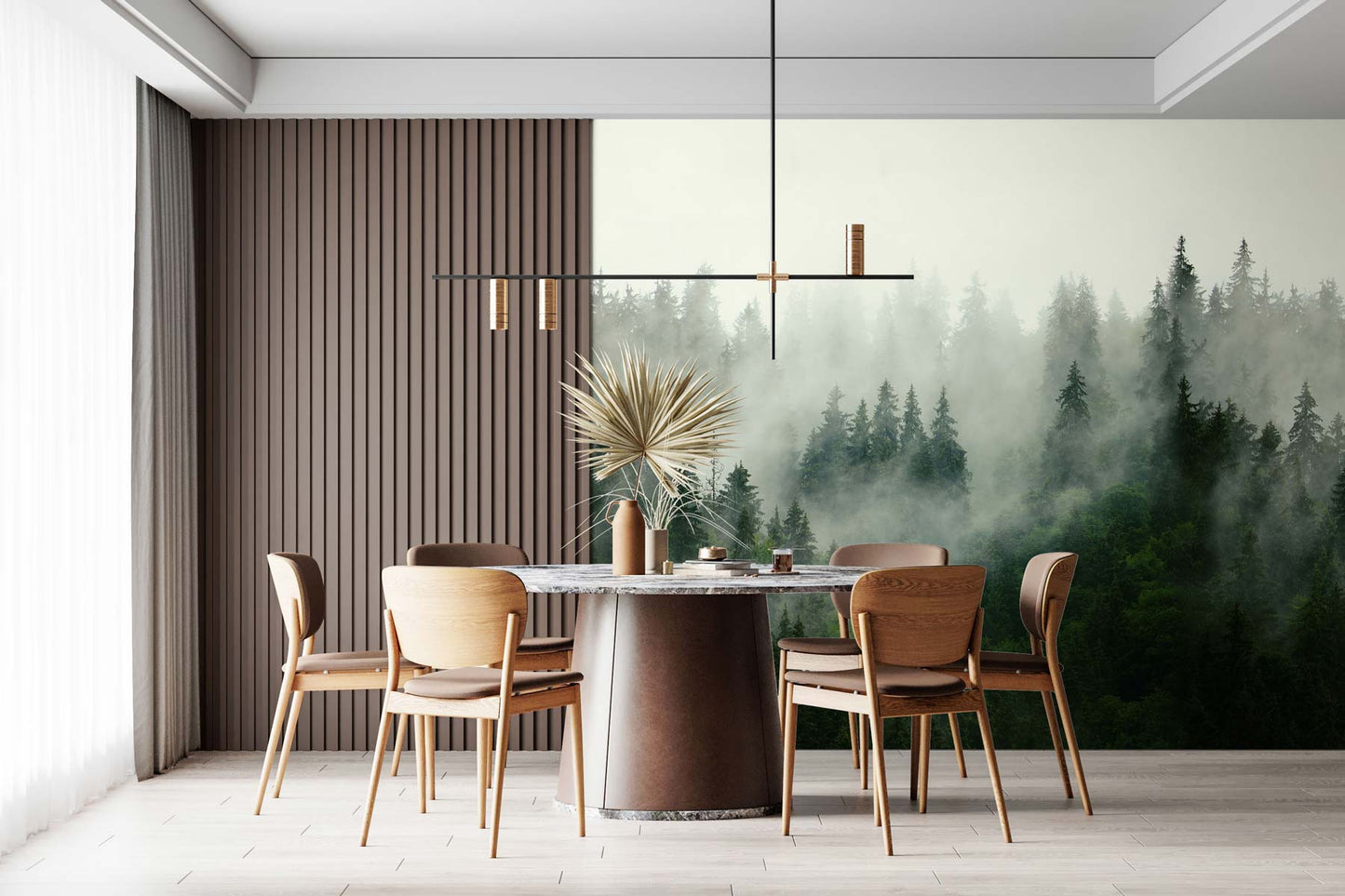 Veer Decor Boreal Pack 1 & 2 in Green Wall Mural Nature Mural Green  Mural - 8184-BDL-AF