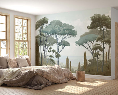 Veer Decor French Riviera Pack 1, 2 & 3 in Gray Wall Mural Landscape Mural Gray  Mural - 8184-BDL-AQ1