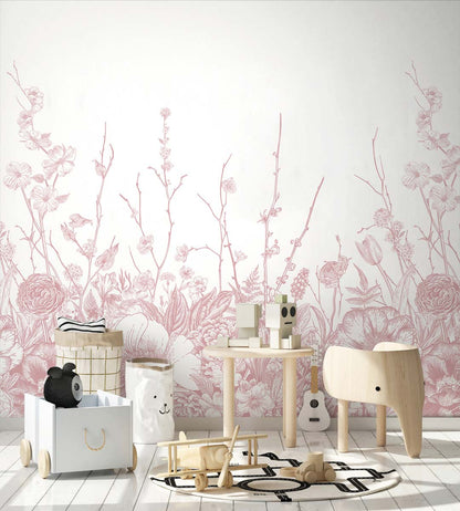 Veer Decor Soaring Pack 1 & 2 in White Wall Mural Animals Mural White  Mural - 8184-BDL-AY2