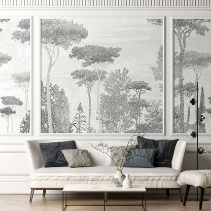 Veer Decor Exotic Pack 1 in Blue Wall Mural Tropical Mural Blue  Mural - 8184-BA2-A