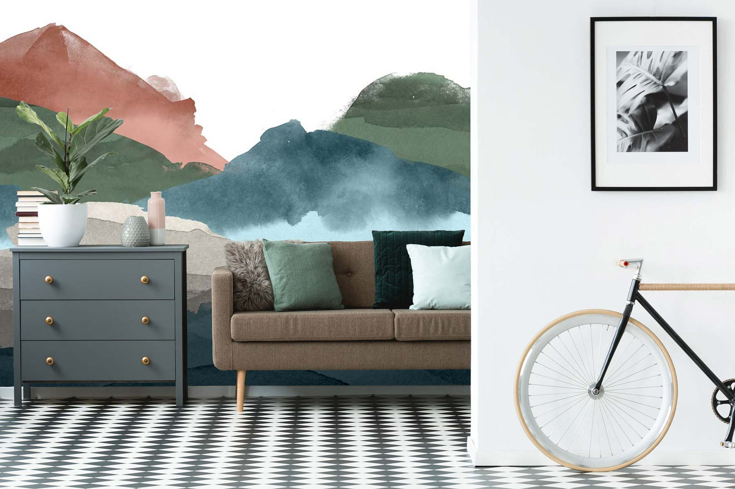 Veer Decor Hills Pack 1, 2 & 3 in Multi Wall Mural Landscape Mural Multi  Mural - 8184-BDL-BH1