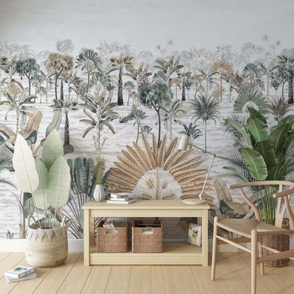 Veer Decor Hills Pack 1, 2 & 3 in Orange Wall Mural Landscape Mural Orange  Mural - 8184-BDL-BH2