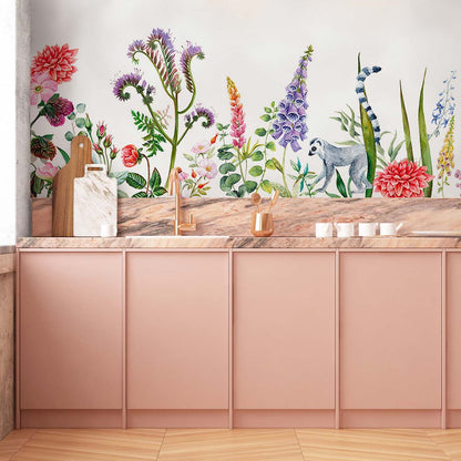 Veer Decor Lewis Pack 1 & 2 in Multi Wall Mural Botanical & Floral Mural Multi  Mural - 8184-BDL-BU