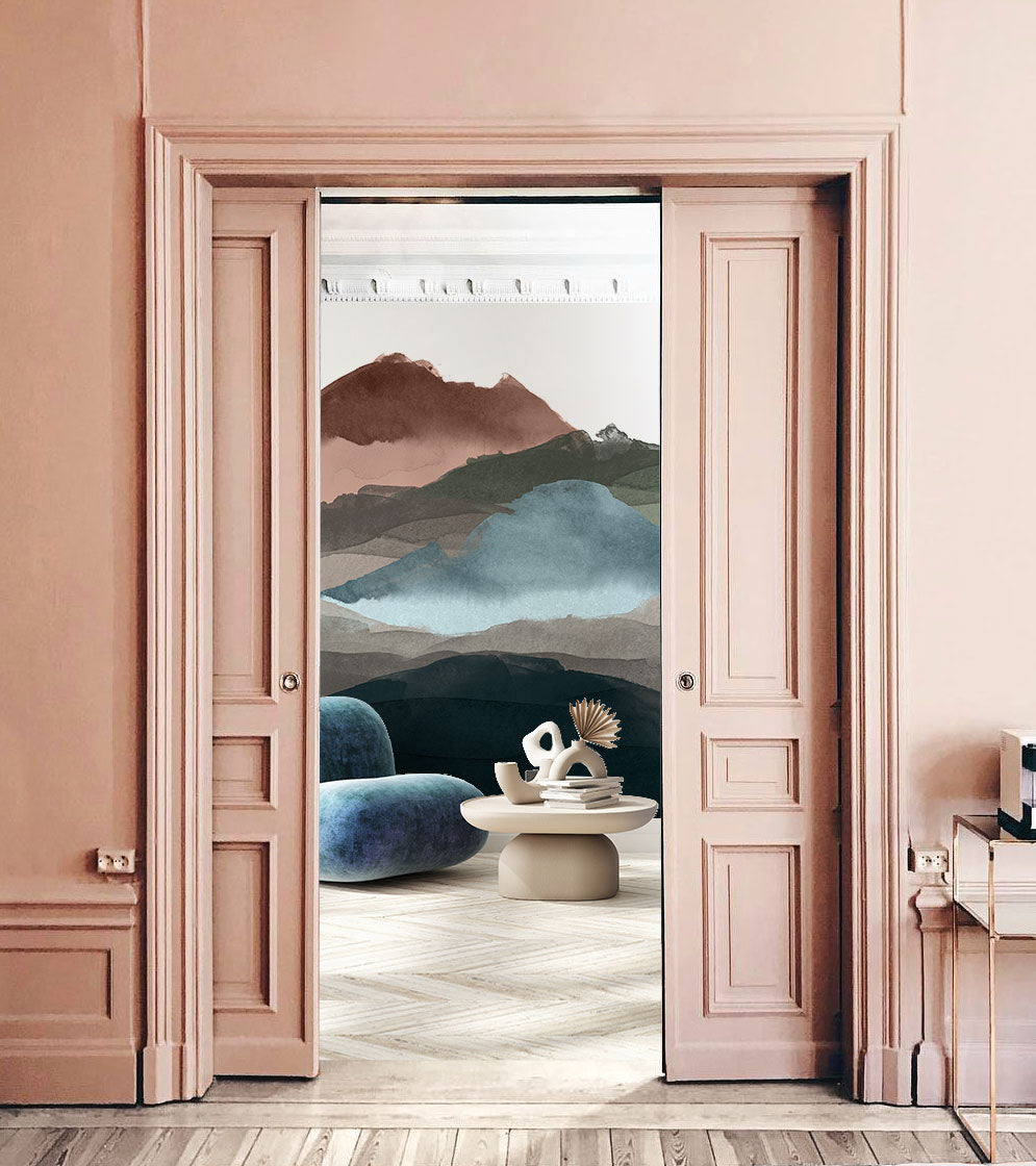 Veer Decor Line Water Pack 1 & 2 in Multi Wall Mural Abstract Mural Multi  Mural - 8184-BDL-BX