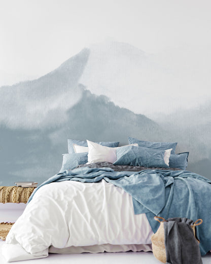 Veer Decor Mountain Water Pack 1, 2 & 3 in Blue Wall Mural Nature Mural Blue  Mural - 8184-BDL-CG