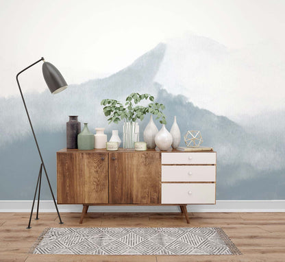 Veer Decor Mountain Water Pack 1, 2 & 3 in Blue Wall Mural Nature Mural Blue  Mural - 8184-BDL-CG