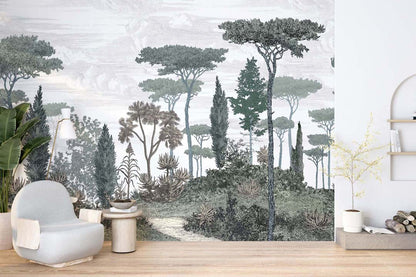 Veer Decor Pinery Pack 1, 2 & 3 in Green Wall Mural Nature Mural Green  Mural - 8184-BDL-CN1