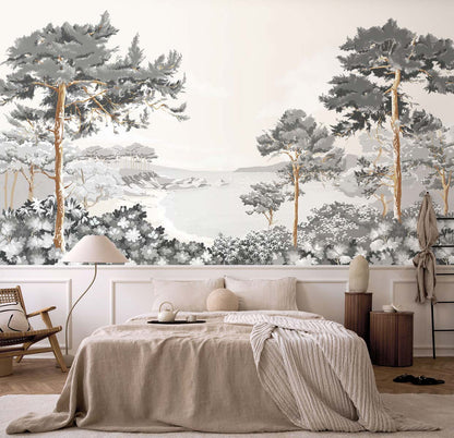 Veer Decor Quiberon Pack 1, 2 & 3 in White Wall Mural Nature Mural White  Mural - 8184-BDL-CR2