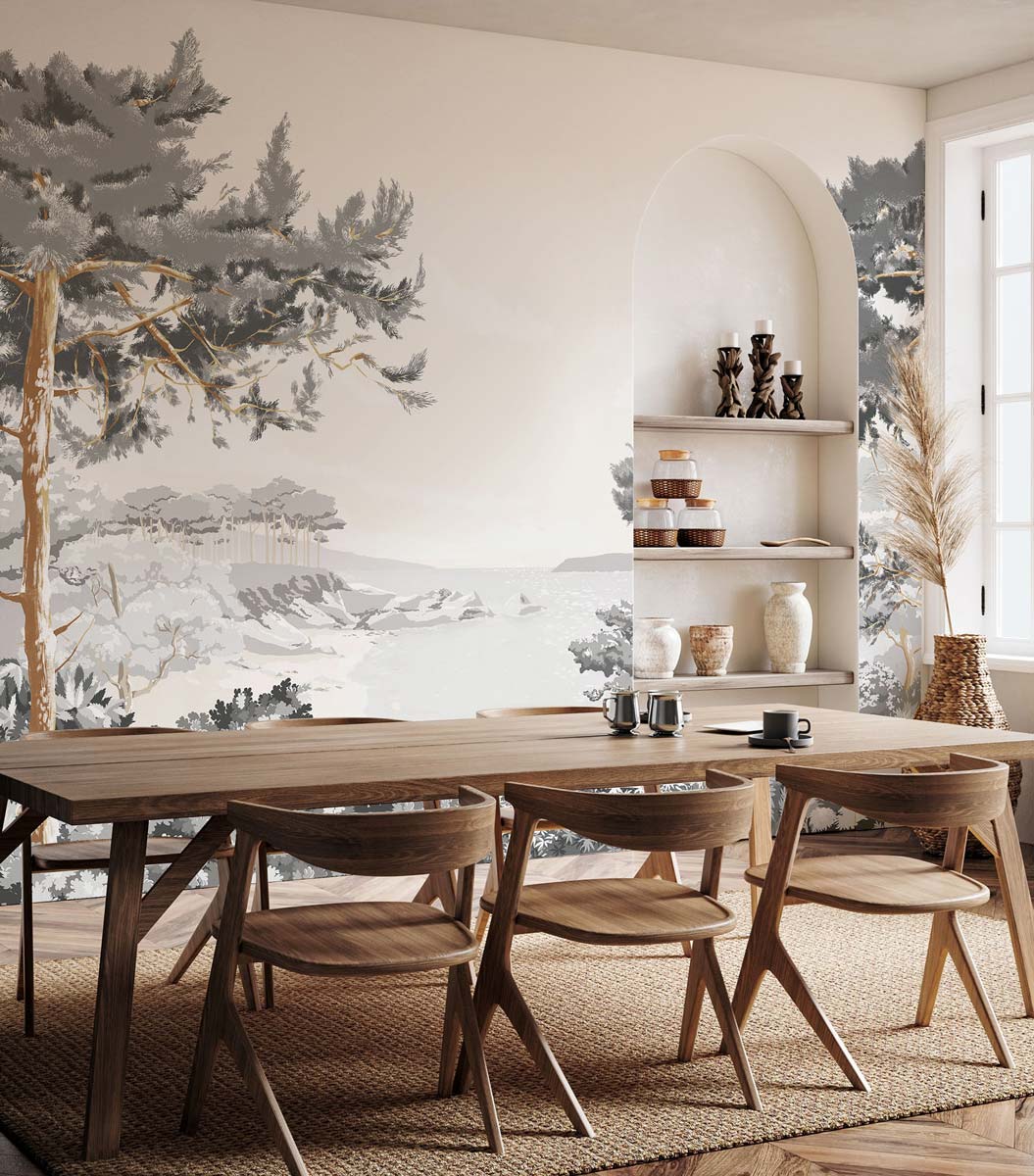 Veer Decor Quiberon Pack 1, 2 & 3 in White Wall Mural Nature Mural White  Mural - 8184-BDL-CR2