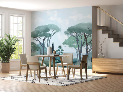 Veer Decor Riviera Pack 1, 2 & 3 in Green Wall Mural Coastal Mural Green  Mural - 8184-BDL-CU1