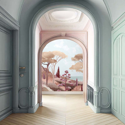 Veer Decor Riviera Pack 1, 2 & 3 in Orange Wall Mural Coastal Mural Orange  Mural - 8184-BDL-CU2