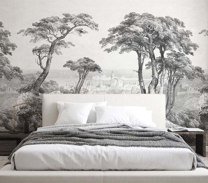 Veer Decor Saint-Tropez Pack 1 & 2 in Gray Wall Mural Landscape Mural Gray  Mural - 8184-BDL-CV