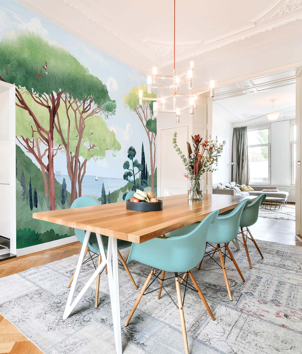 Veer Decor Tuscany Watercolor Pack 1, 2 & 3 in Multi Wall Mural Coastal Mural Multi  Mural - 8184-BDL-DA