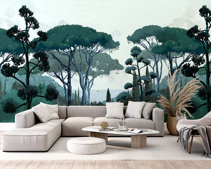 Veer Decor Tuscany Pack 1, 2 & 3 in Blue Wall Mural Coastal Mural Blue  Mural - 8184-BDL-DC1