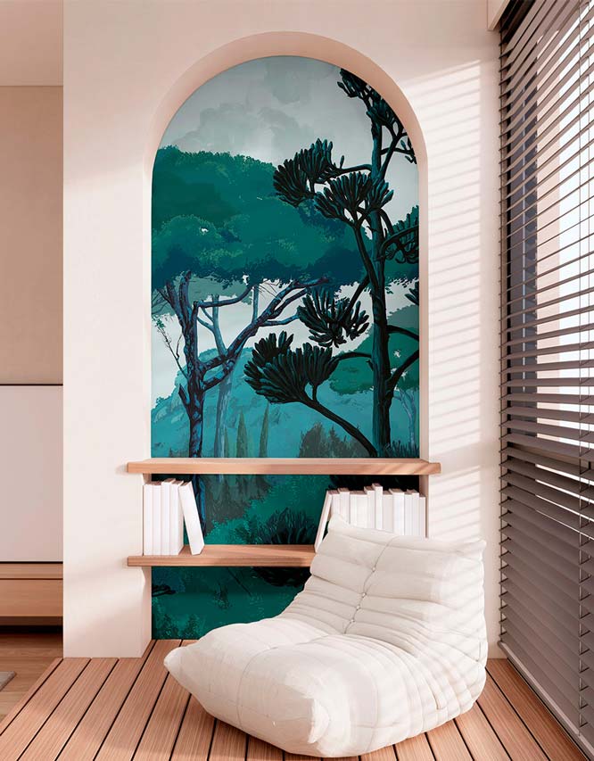 Veer Decor Tuscany Pack 1, 2 & 3 in Blue Wall Mural Coastal Mural Blue  Mural - 8184-BDL-DC1