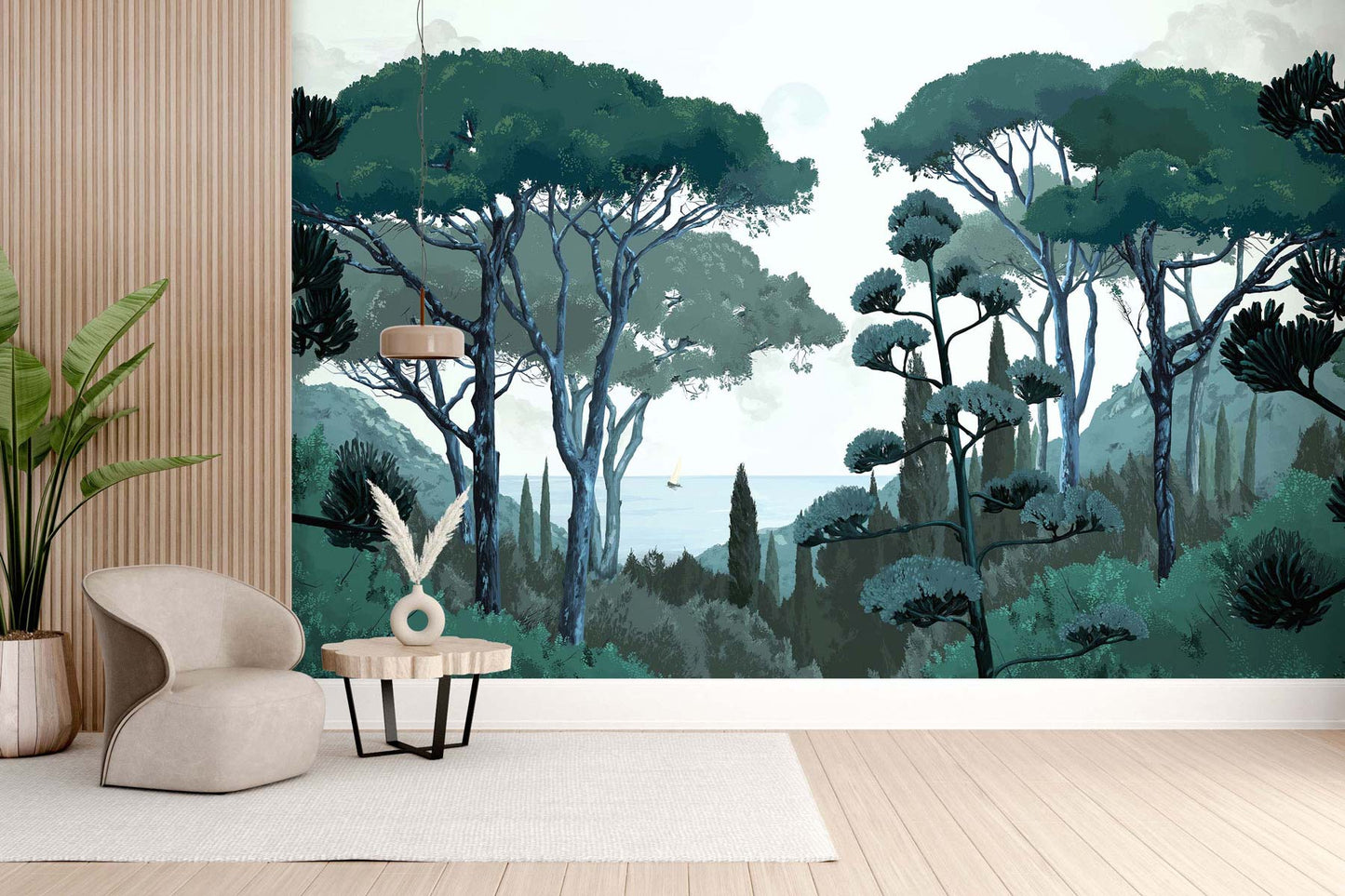 Veer Decor Tuscany Pack 1, 2 & 3 in Blue Wall Mural Coastal Mural Blue  Mural - 8184-BDL-DC1