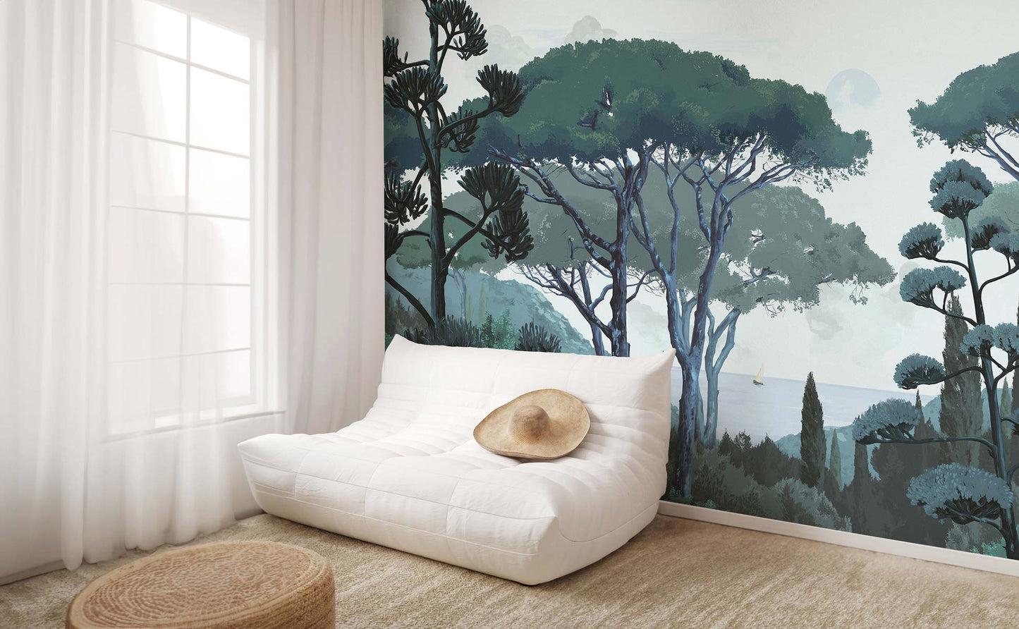 Veer Decor Tuscany Pack 1, 2 & 3 in Blue Wall Mural Coastal Mural Blue  Mural - 8184-BDL-DC1