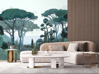 Veer Decor Tuscany Pack 1, 2 & 3 in Blue Wall Mural Coastal Mural Blue  Mural - 8184-BDL-DC1