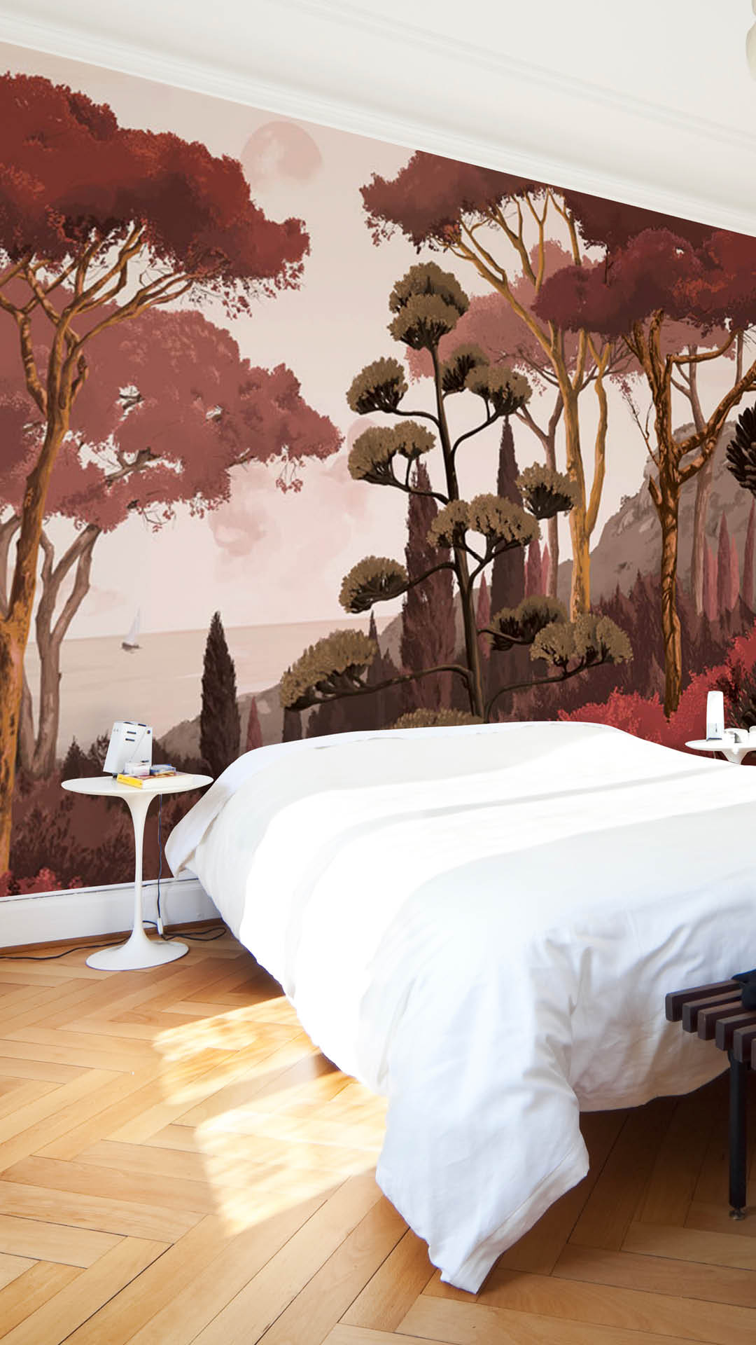 Veer Decor Tuscany Pack 1, 2 & 3 in Orange Wall Mural Coastal Mural Orange  Mural - 8184-BDL-DC2