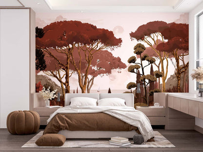 Veer Decor Tuscany Pack 1, 2 & 3 in Orange Wall Mural Coastal Mural Orange  Mural - 8184-BDL-DC2