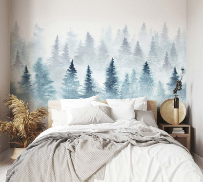 Veer Decor Winter Pack 1 & 2 in Blue Wall Mural Nature Mural Blue  Mural - 8184-BDL-DH